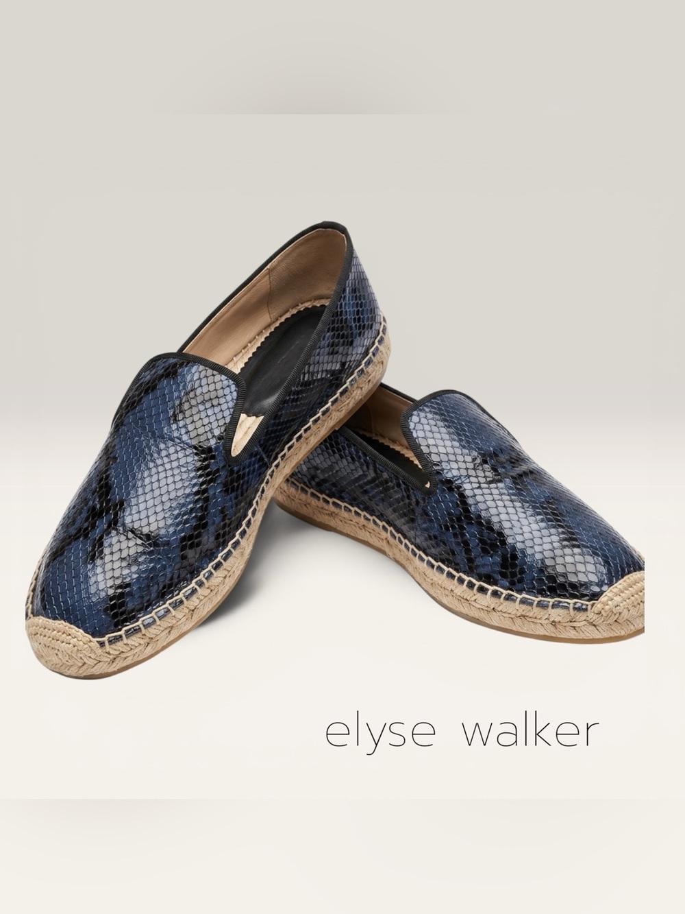 ELYSEWALKER ELYSE WALKER FLAT LOAFERS SNAKE EMBOSSED SHOES Spain 🇪🇸
